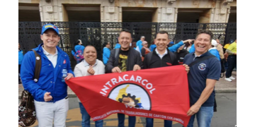 Seccional #Bogotá y Nacional, hace presencia en el mitin convocado por las y los trabajadores del Distrito de Bogotá.